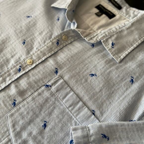 BANANA REPUBLIC Soft Cotton Slim-Fit Button Down Shirt sz XXL - Picture 2 of 5